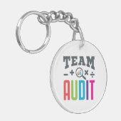 Porte-clés Équipe d'audit Auditeur Groupe d'audit Comptable (Devant gauche)