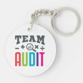 Porte-clés Équipe d'audit Auditeur Groupe d'audit Comptable (Dos)