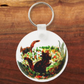 Porte-clés Equipe d'automne Art animal (Recto)