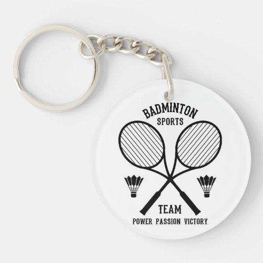 Porte-clés Équipe de badminton (Devant)