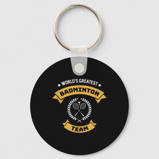 Porte-clés Équipe de Badminton (Recto)