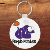 Porte-clés Équipe de basket-ball pourpre Mambas (Recto)