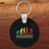 Porte-clés Équipe de bowling rétro Bowler Evolution Hommes Fe (Recto)