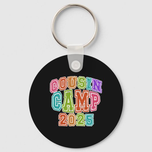 Porte-clés Équipe de camping des cousins 2025 Printemps Break (Recto)