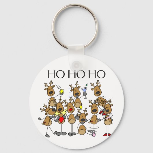 Porte-clés Équipe de Chemises et Cadeaux Reindeer (Recto)