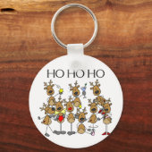 Porte-clés Équipe de Chemises et Cadeaux Reindeer (Recto)