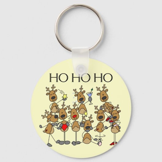 Porte-clés Équipe de Chemises et Cadeaux Reindeer (Recto)