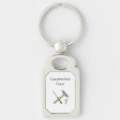 Porte-clés Équipe de construction avec outils (Devant)