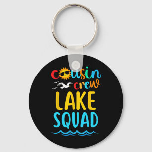 Porte-clés Équipe de Cousin Lake 2025 Famille de vacances d'é