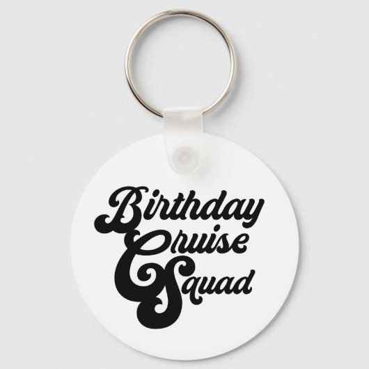 Porte-clés Équipe de croisière d'anniversaire (Recto)