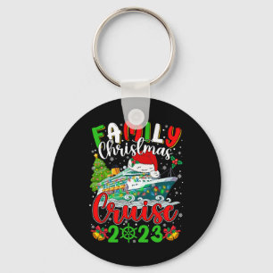 Porte-clés Équipe de croisière de Noël en famille 2023 Xmas F