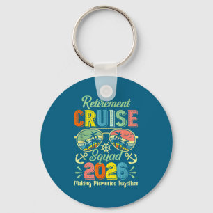 Porte-clés Équipe de croisière de retraite vintage 2026 Crois