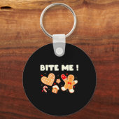 Porte-clés Équipe de cuisson de biscuits Bite Me vacances Gât (Recto)