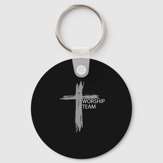 Porte-clés Équipe de culte pour groupe de musique chrétienne (Recto)