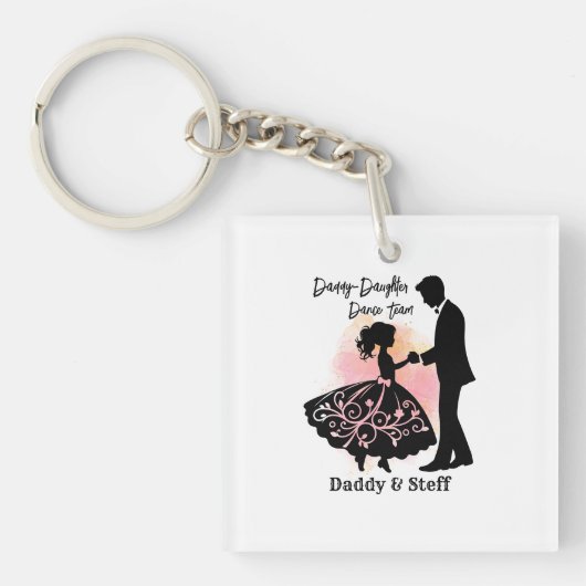 Porte-clés Équipe de danse papa-fille (Devant)