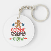 Porte-clés Équipe de fabrication de biscuits de Noël (Dos)