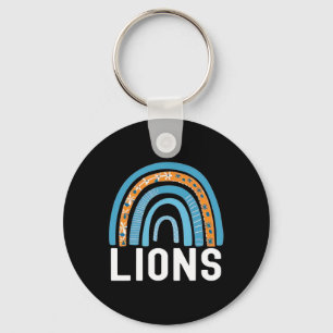 Porte-clés Équipe de fans de sport scolaire Lions dans l'espr