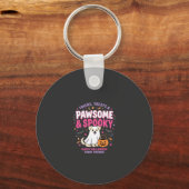 Porte-clés Équipe de fantômes de chien d'Halloween (2) (Recto)