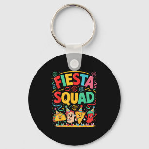 Porte-clés Équipe de fiesta de tacos drôles cinco de mayo