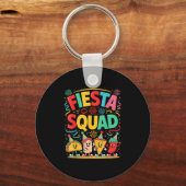 Porte-clés Équipe de fiesta de tacos drôles cinco de mayo (Recto)
