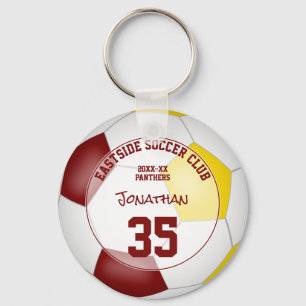 Porte-clés équipe de football de maroon or couleurs enfants c