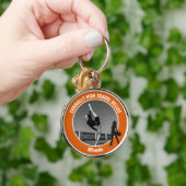 Porte-clés Équipe de forage orange Photo Danseuse de lycée (Main)
