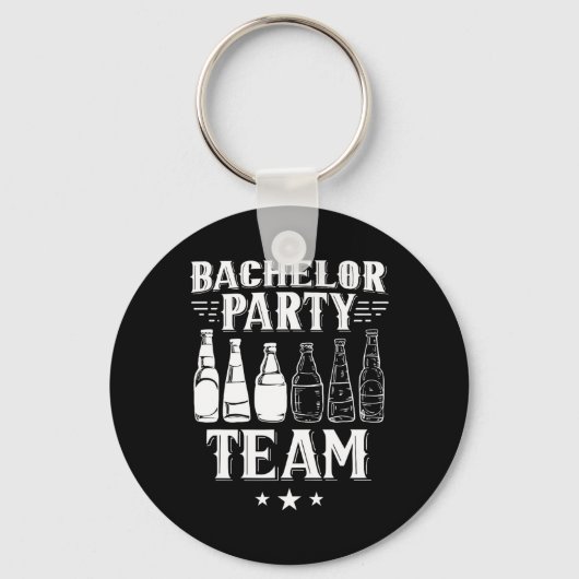 Porte-clés Équipe de garçon de bachelor marié 4 (Recto)