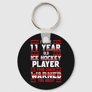 Porte-clés Équipe de joueur de hockey sur glace pour 11e anni