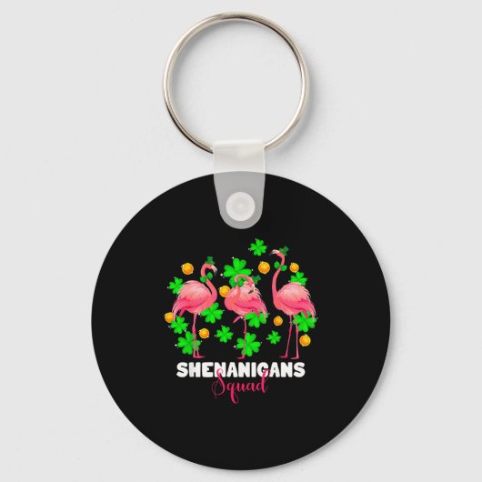 Porte-clés équipe de joyeusetés de la Saint-Patrick flamant i (Recto)