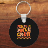 Porte-clés Équipe de la groovy Pumpkin Patch ambiance d'autom (Recto)