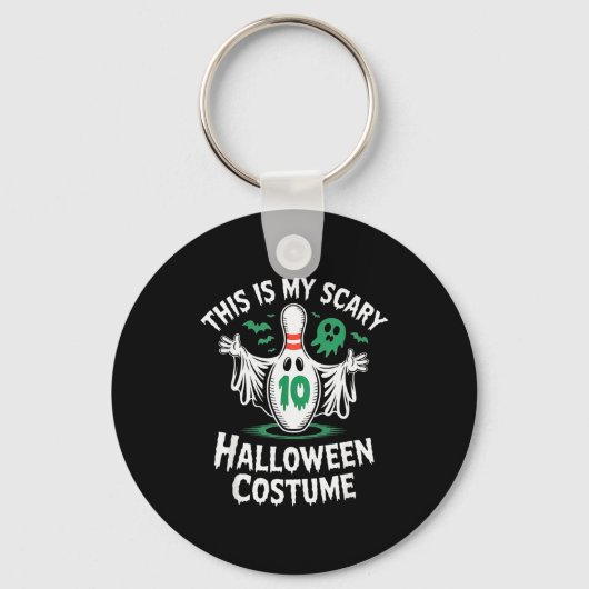 Porte-clés Équipe de ligue de bowling de fantôme drôle humour (Recto)