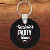 Porte-clés Équipe de marié de bachelorette (Recto)