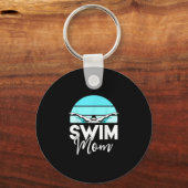 Porte-clés Équipe de natation maman Mor école natation Rencon (Recto)