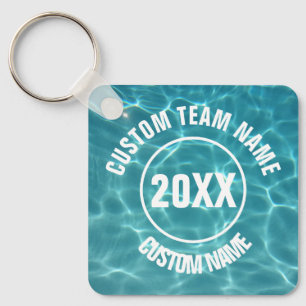 Porte-clés Équipe de natation personnalisée