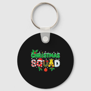 Porte-clés Équipe de Noël Santa Dabbing Elf Famille tenue ass