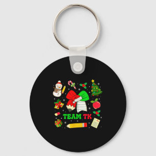 Porte-clés Équipe de nœud coquette Tk Noël transitionnel mate