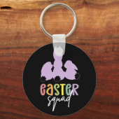 Porte-clés Équipe de Pâques | Chasse aux oeufs de Pâques Cute (Recto)