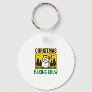 Porte-clés Équipe de pâtisserie de Noël Bonhomme de neige Mod