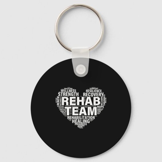 Porte-clés Équipe de réadaptation Médecine de réadaptation (Recto)