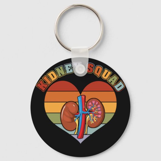 Porte-clés Équipe de rétro de l'équipe de kidney Néphrologie  (Recto)