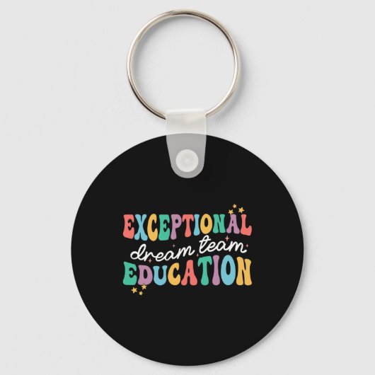 Porte-clés Équipe de rêve pour l'éducation exceptionnelle Ens (Recto)