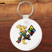 Porte-clés Équipe de Roo Island Capitaine 1 (Recto)