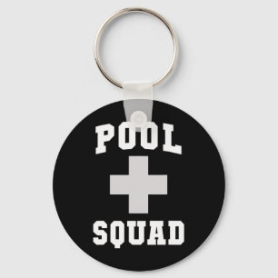 Porte-clés Équipe de sauvetage de piscine mignonne sauveteurs
