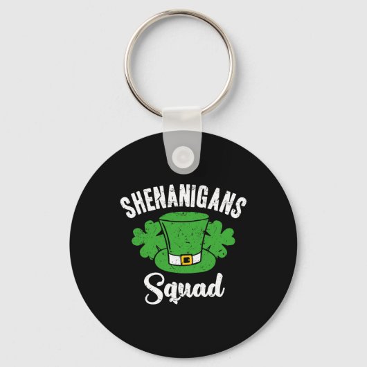 Porte-clés Équipe de Shenanigans drôles de la Saint-Patrick S (Recto)