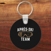 Porte-clés Équipe de ski d'après-ski Hiver  (Recto)