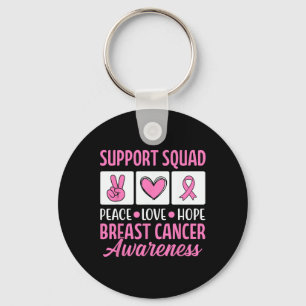 Porte-clés Équipe De Soutien Au Cancer Du Sein Pour Les Guerr