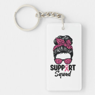 Porte-clés Équipe de soutien Chignon désordonné Rose Guerrièr