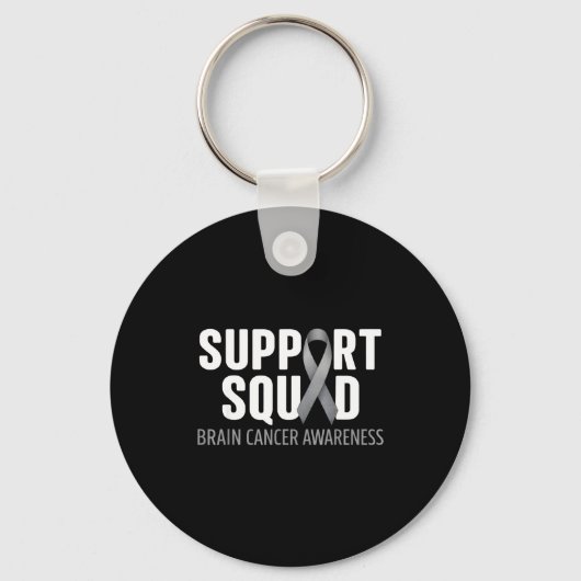 Porte-clés Équipe de soutien prise de conscience cancer du ce (Recto)