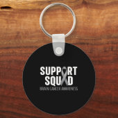 Porte-clés Équipe de soutien prise de conscience cancer du ce (Recto)