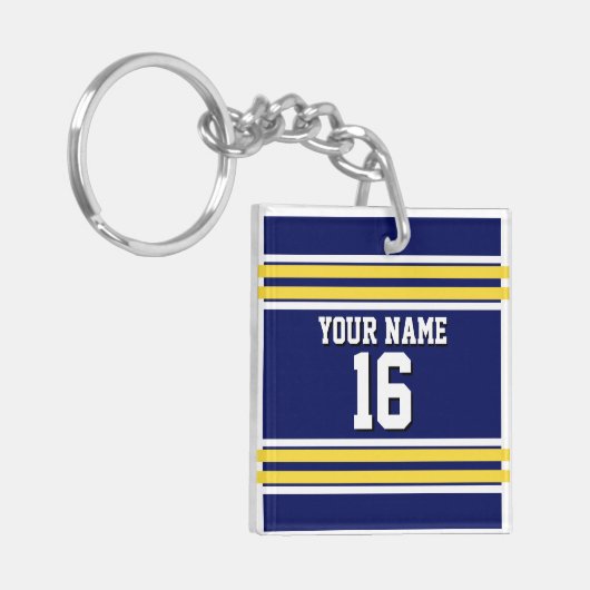 Porte-clés Équipe de stripes blanches de Jersey (Devant gauche)